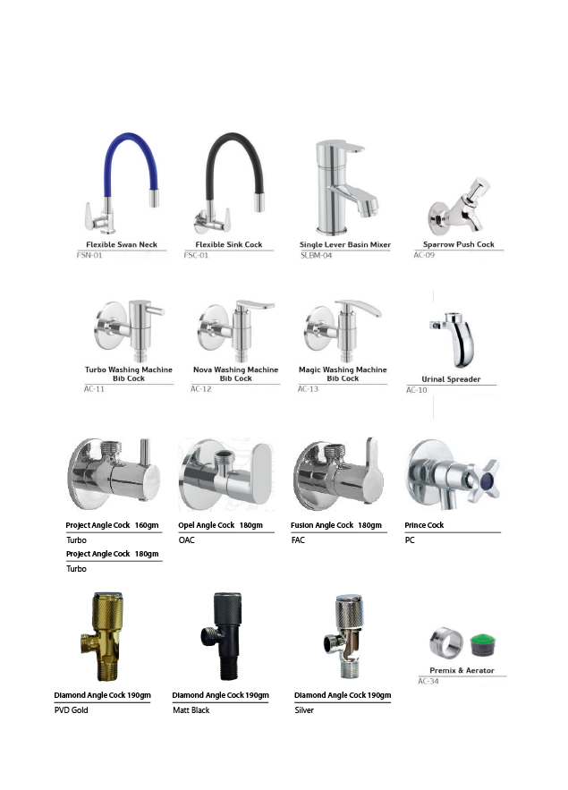 Faucets & Angle Cock